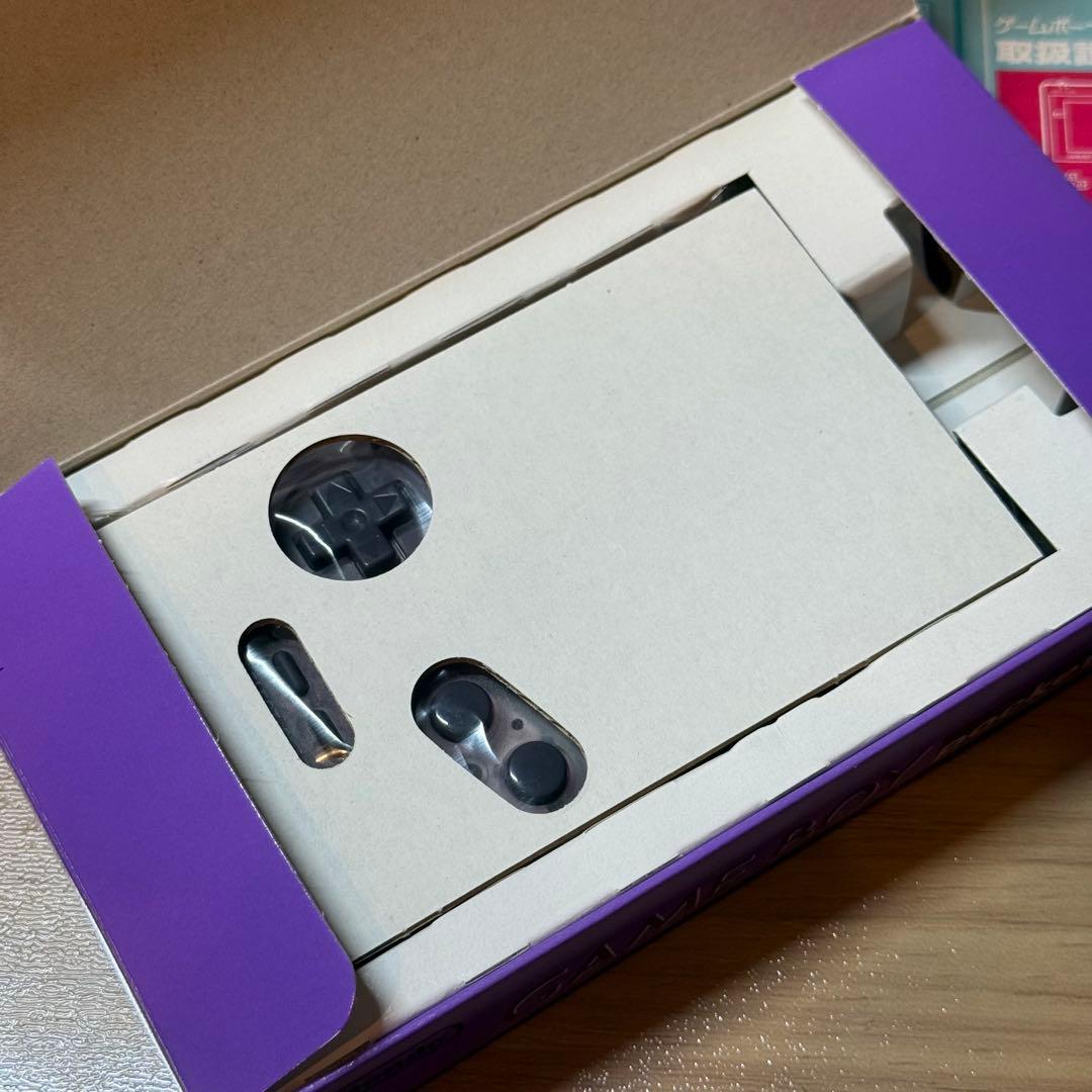 5-272【ほぼ未使用】ゲームボーイポケット クリアパープル 箱付き