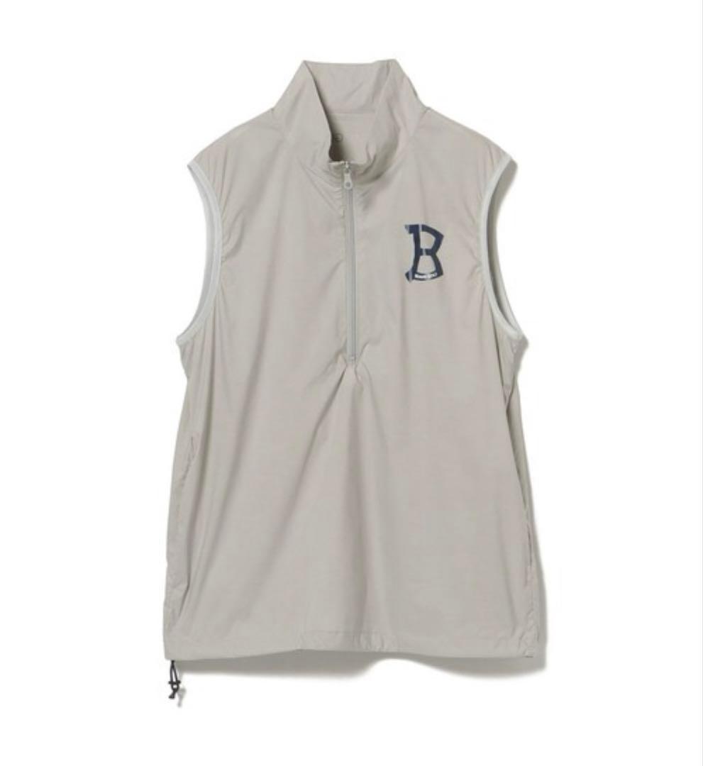 ORANGE LABEL ナイロン ハーフジップベスト　撥水　ストレッチ