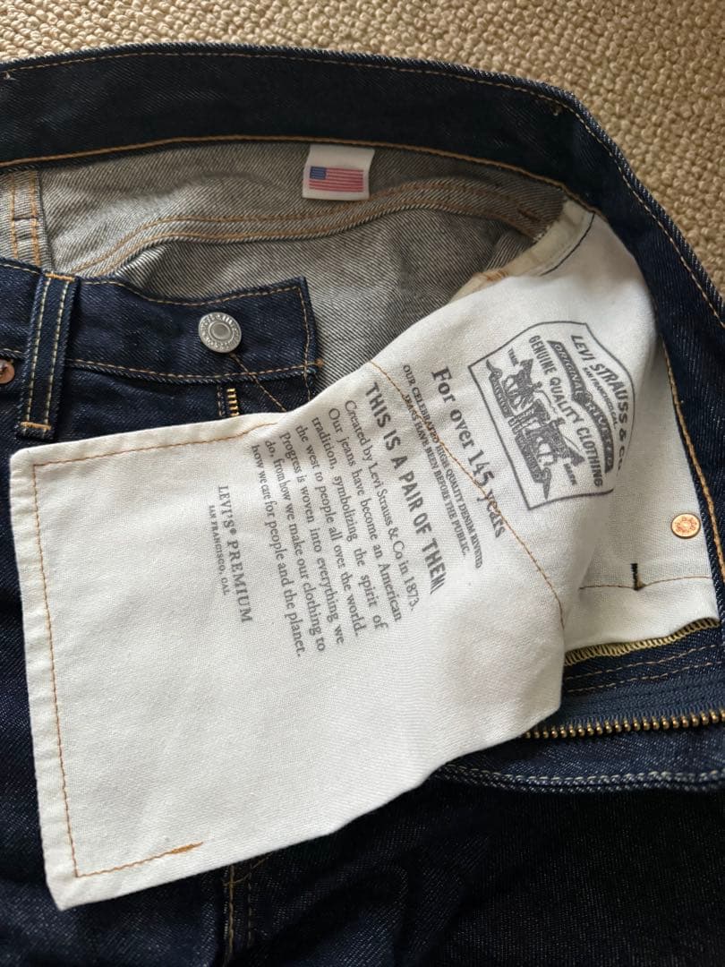 【美品】LEVI'S PREMIUM 511 USA製 赤耳 濃紺 W34