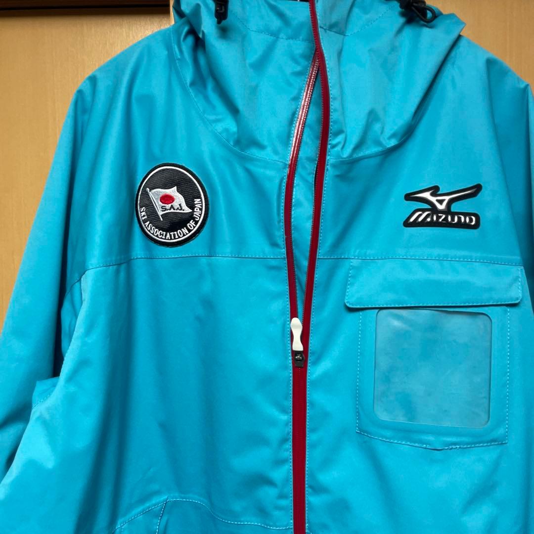 Mizuno フード付き水色ウェア SAJロゴ　非売品