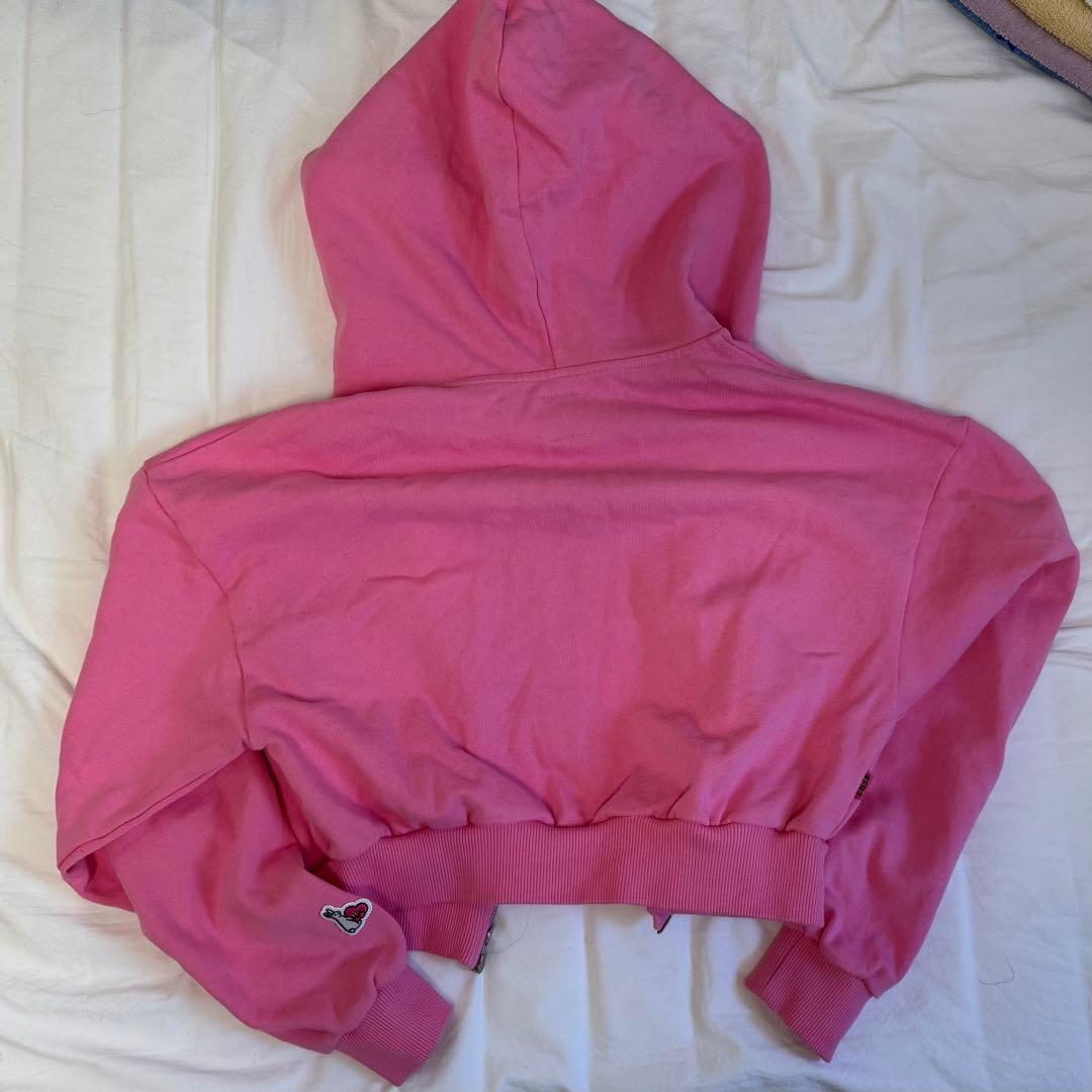 (新品未使用) FR2 ショートジップパーカー ピンク タッグ付 FRC3225