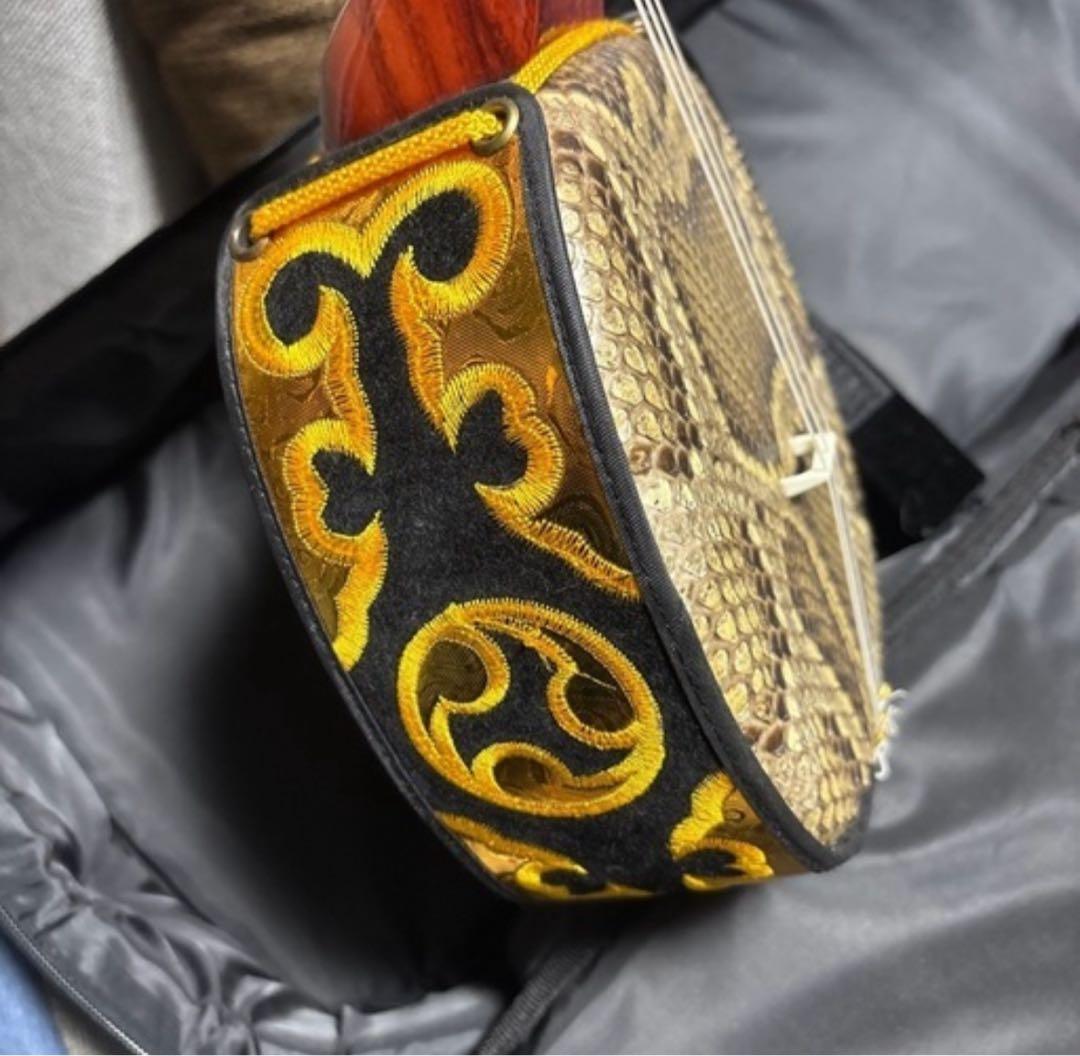 沖縄三線 本革　ケース付き