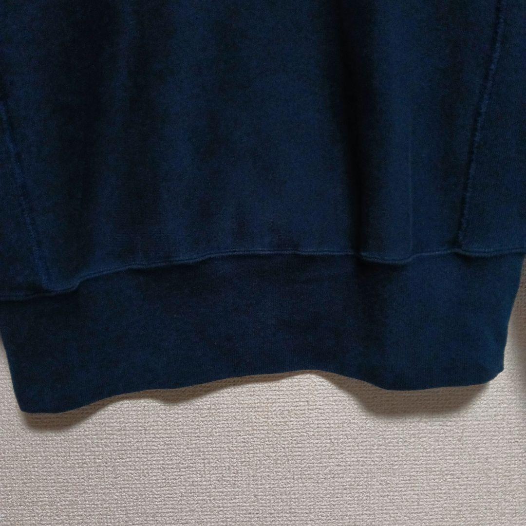 90s チャンピオン リバースウィーブ スウェット ネイビー 目あり 刺繍