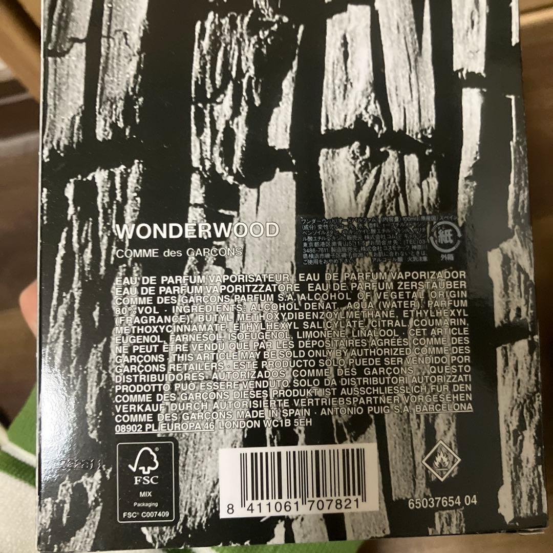 香水(ユニセックス) comme de garcons wonder wood 100ml