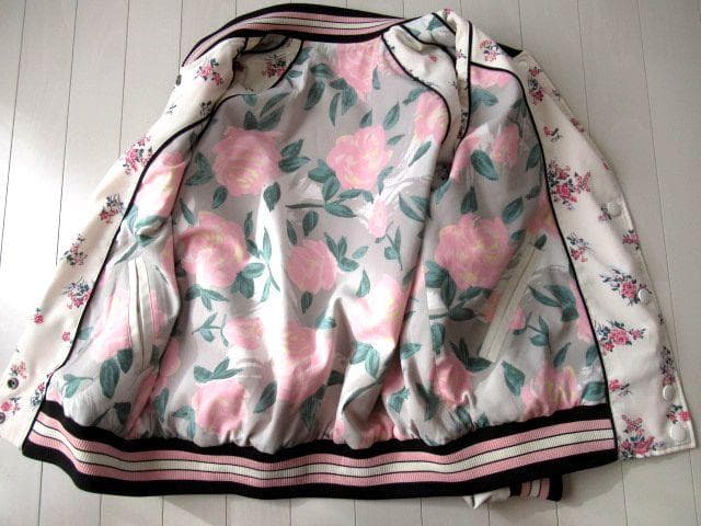 COACHコーチ 本物 サテン素材 リバーシブル スカジャンM~L