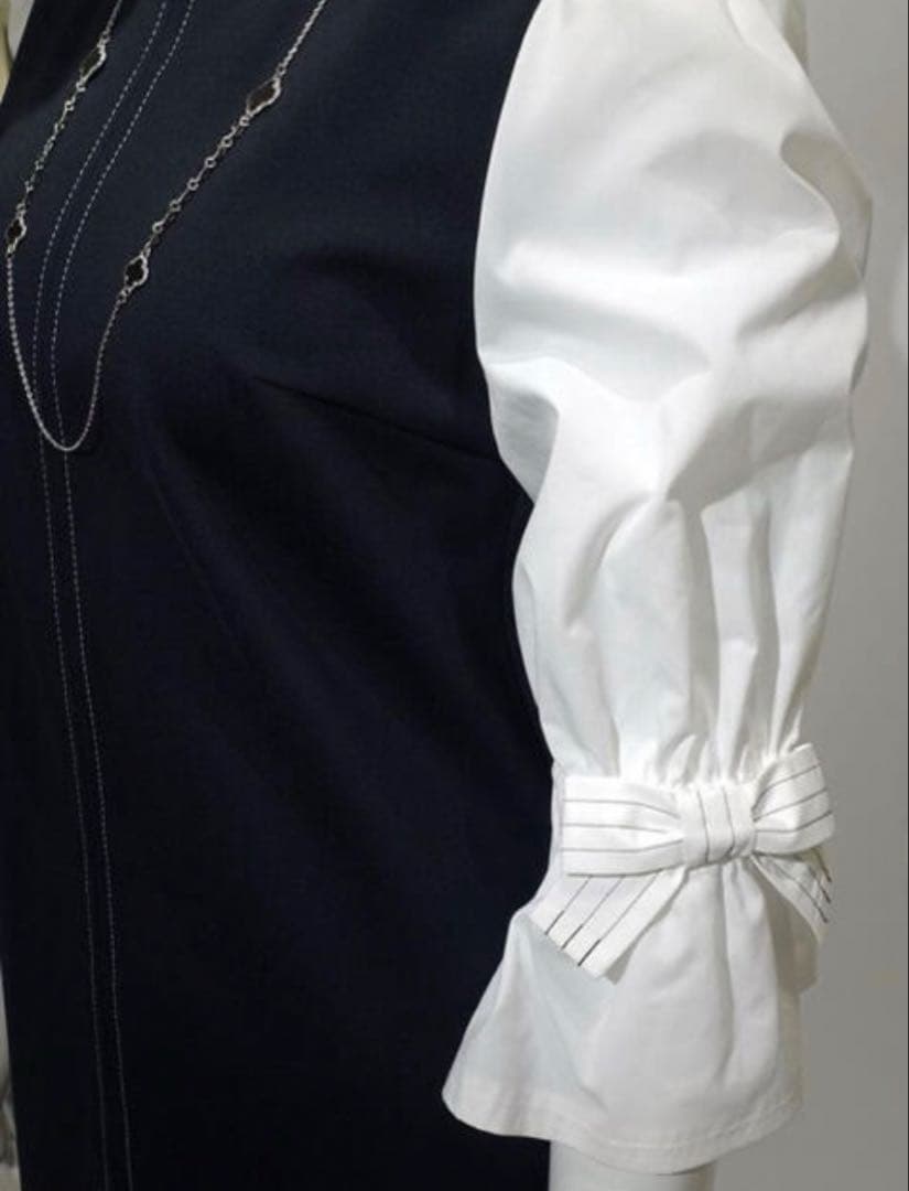 エムズグレイシー リボンブラウス風ワンピース　❤️ 42