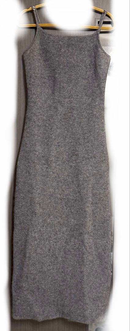 【美品】anuans カシミヤブレンドキャミソールニットワンピースM