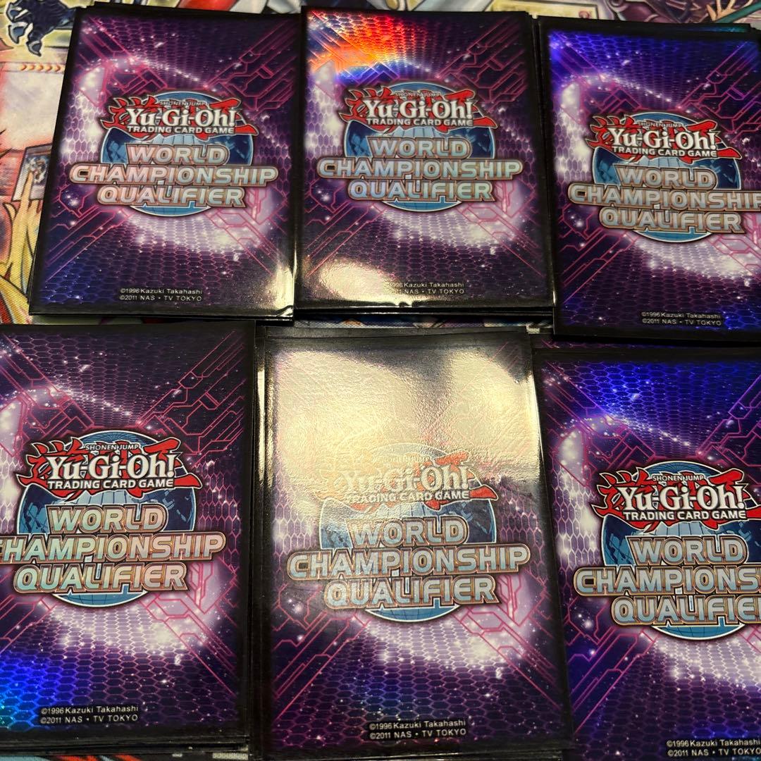 遊戯王　wcq 2014 スリーブ　パープル　紫　100枚　中古