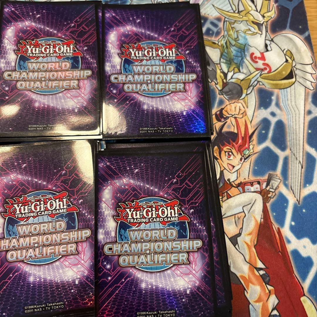 遊戯王　wcq 2014 スリーブ　パープル　紫　100枚　中古