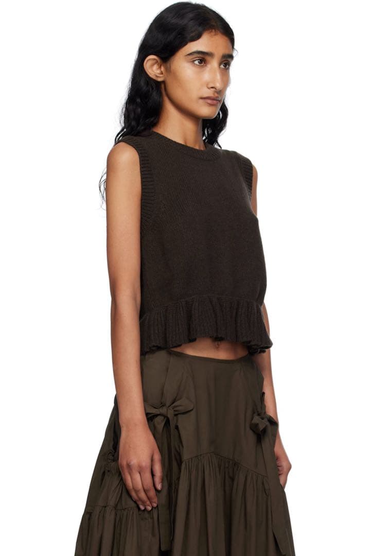 CECILIE BAHNSEN セシリーバンセンBill ベストブラウンS