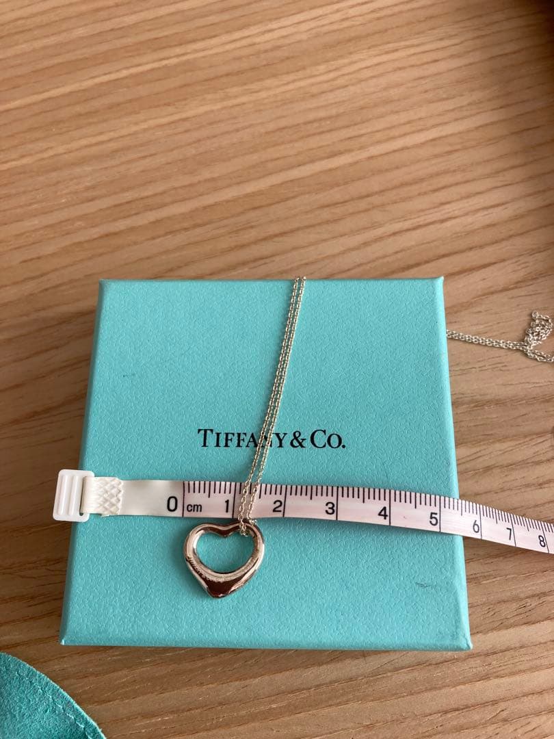 ティファニー　オープンハートネックレス　シルバー