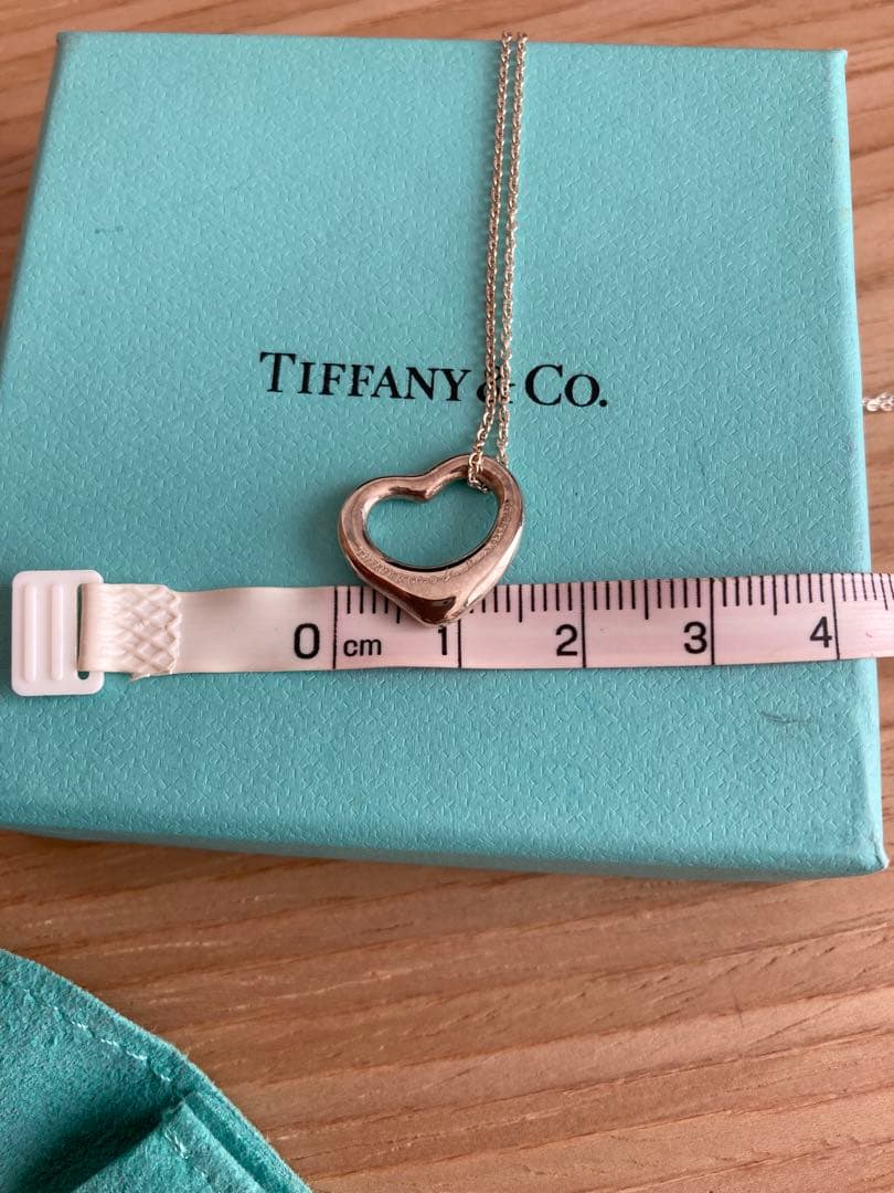 ティファニー　オープンハートネックレス　シルバー