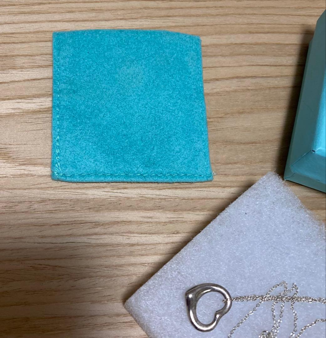 ティファニー　オープンハートネックレス　シルバー