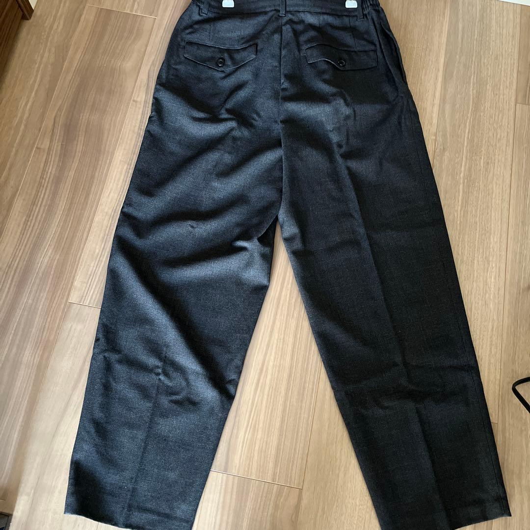 UNITED TOKYO ウールワイドテーパードパンツ　チャコール　金タグ　希少