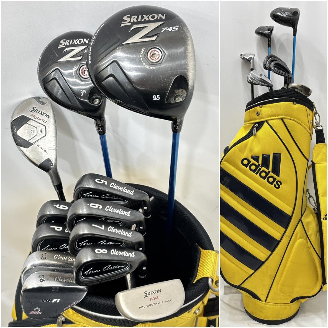 メンズ右利き初心者用　スリクソン　クリーブランド　ゴルフクラブセット　W2648