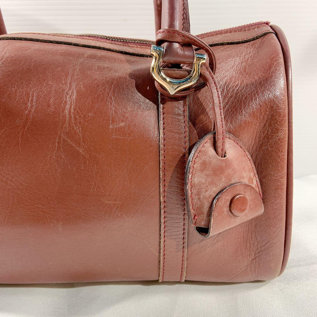 Cartier カルティエ　ミニボストンバッグ　マストライン　レザー　南京錠