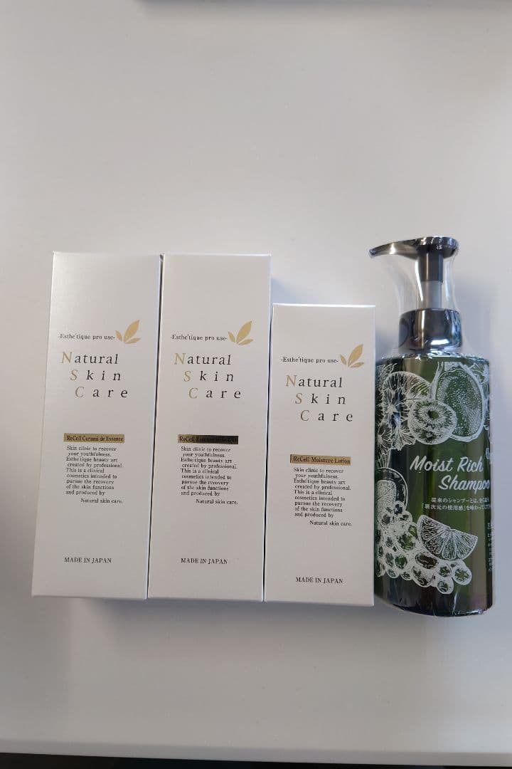 ReCell Natural Skin Care3本+シャンプーセット