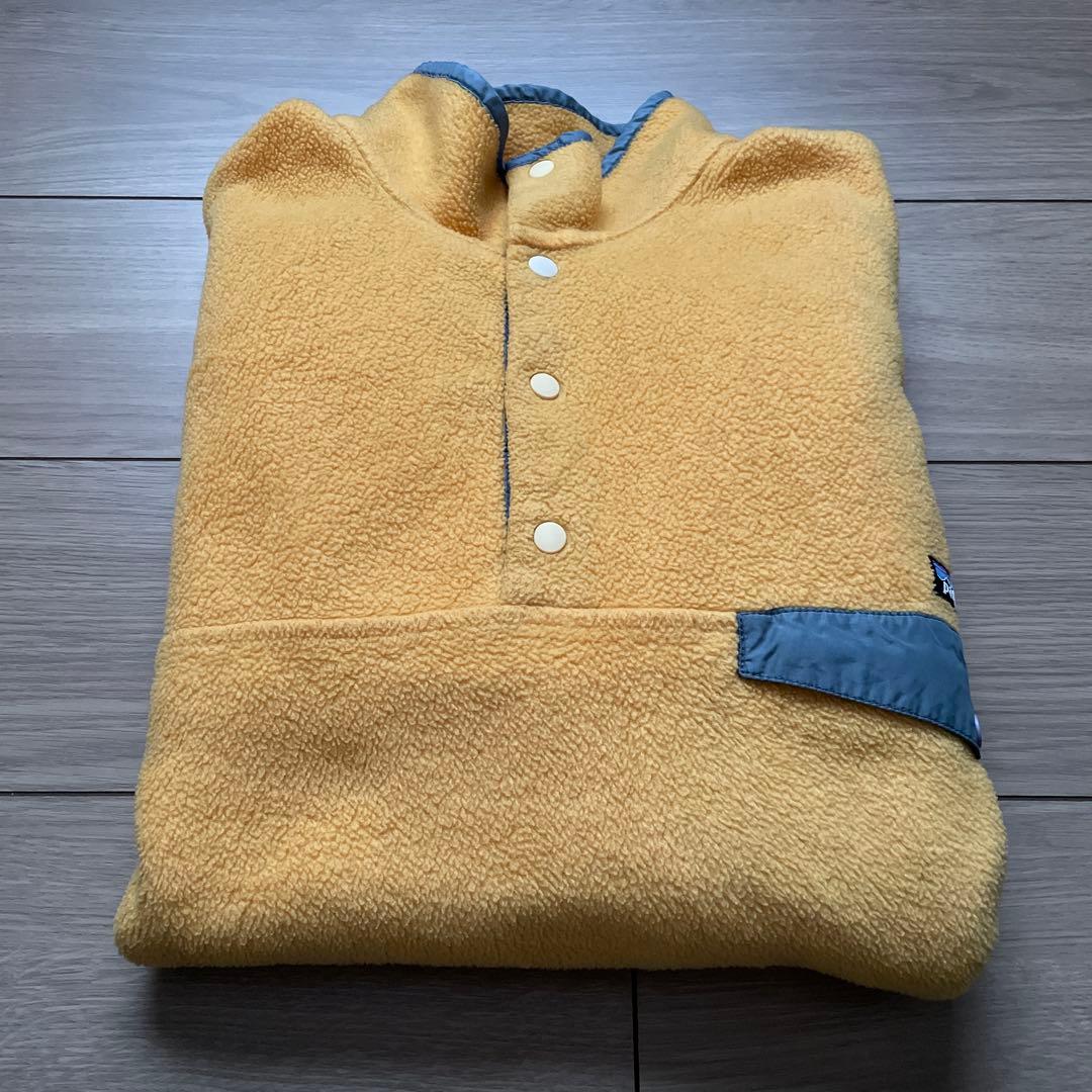 希少 90s USA製 patagonia スナップt バターナッツ L 黄色