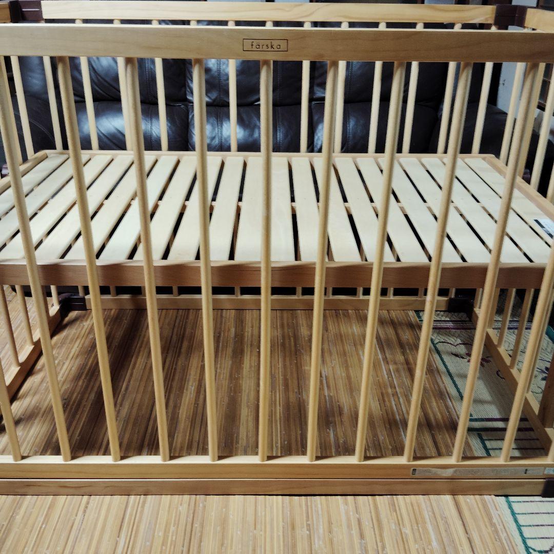 ベビーベッド　ファルスカfarska ベッドサイドベッド03 添い寝安全ベルト