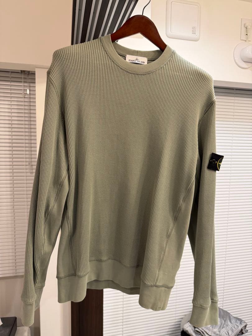 STONE  オリーブグリーン トレーナー