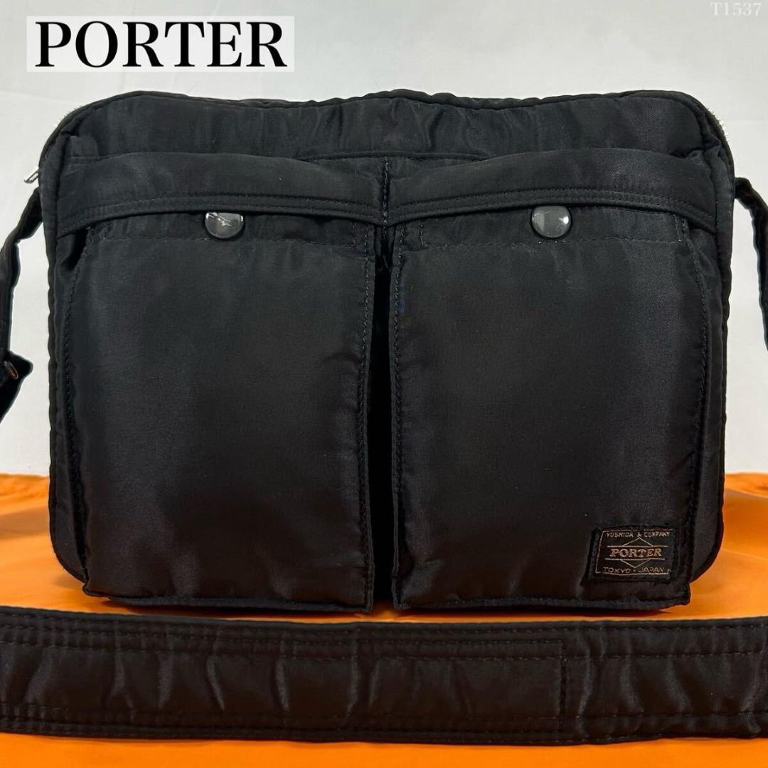 【美品】ポーター タンカー 吉田カバン ショルダーバッグ ナイロン 肩掛け 黒