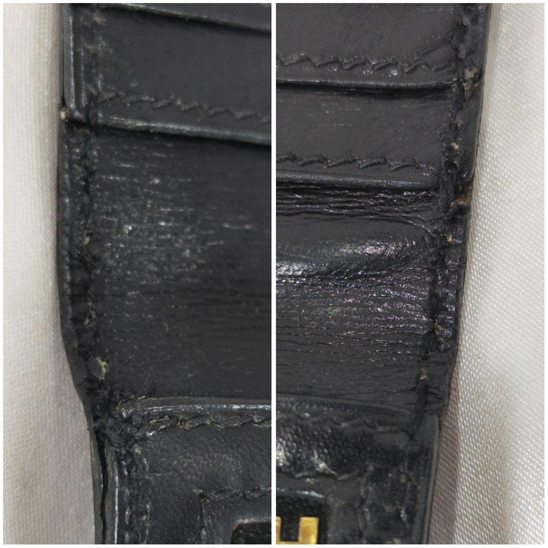 【美品】 エルメス べアン ボックスカーフ ゴールド金具 箱 保存袋付