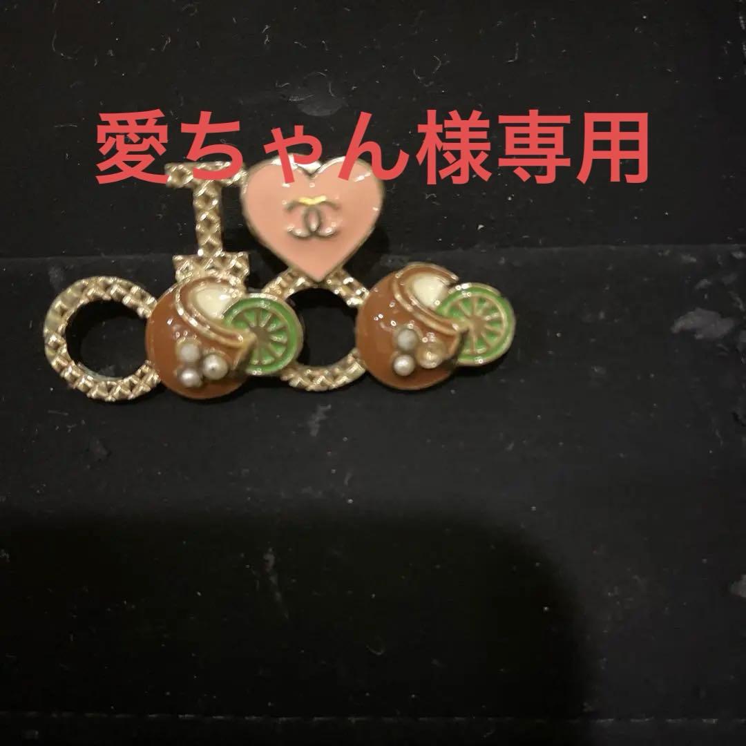 シャネル CHANEL ピンブローチ ココマーク ハート ロゴ