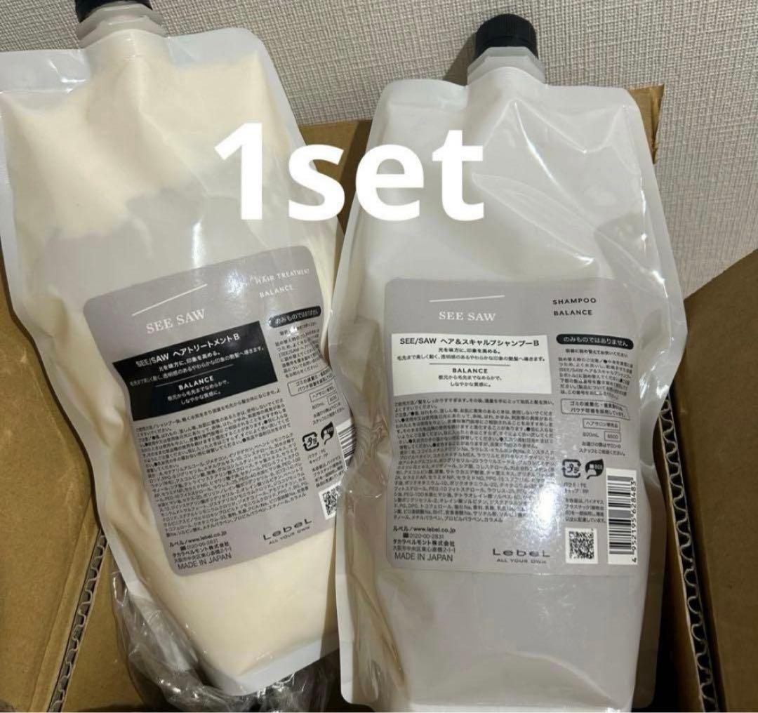 シーソー (バランス) ヘア＆スキャルプシャンプー+ヘアトリートメント800ml