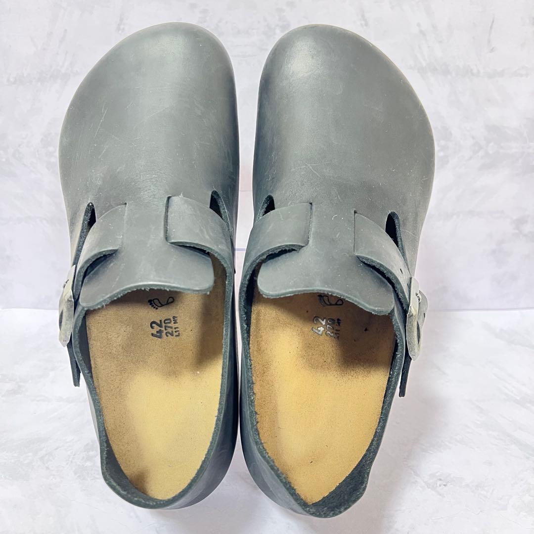 ❣️美品❣️ビルケンストック ロンドン オイルドレザー 黒 42 27cm