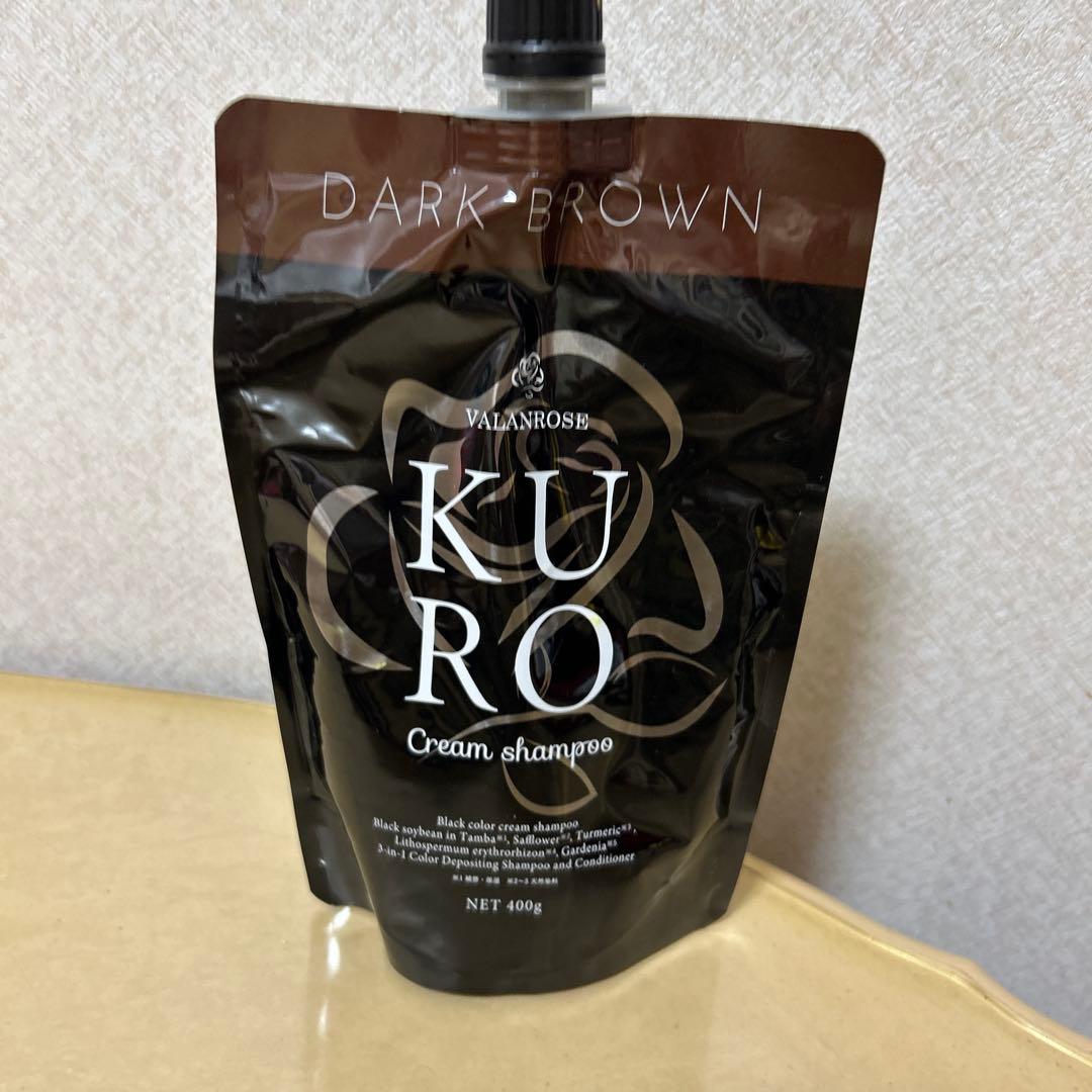 KURO Cream shampoo ダークブラウン 400g