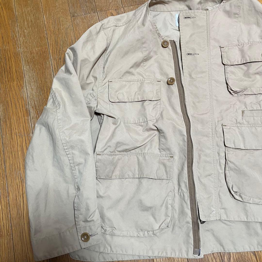 美品　Porter Classic ノーカラージャケット L ベージュ