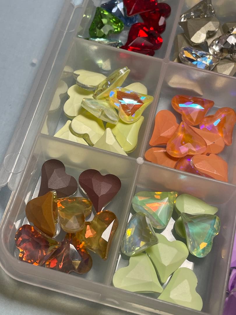 【5万相当】ネイルパーツセット 変形ハート大量