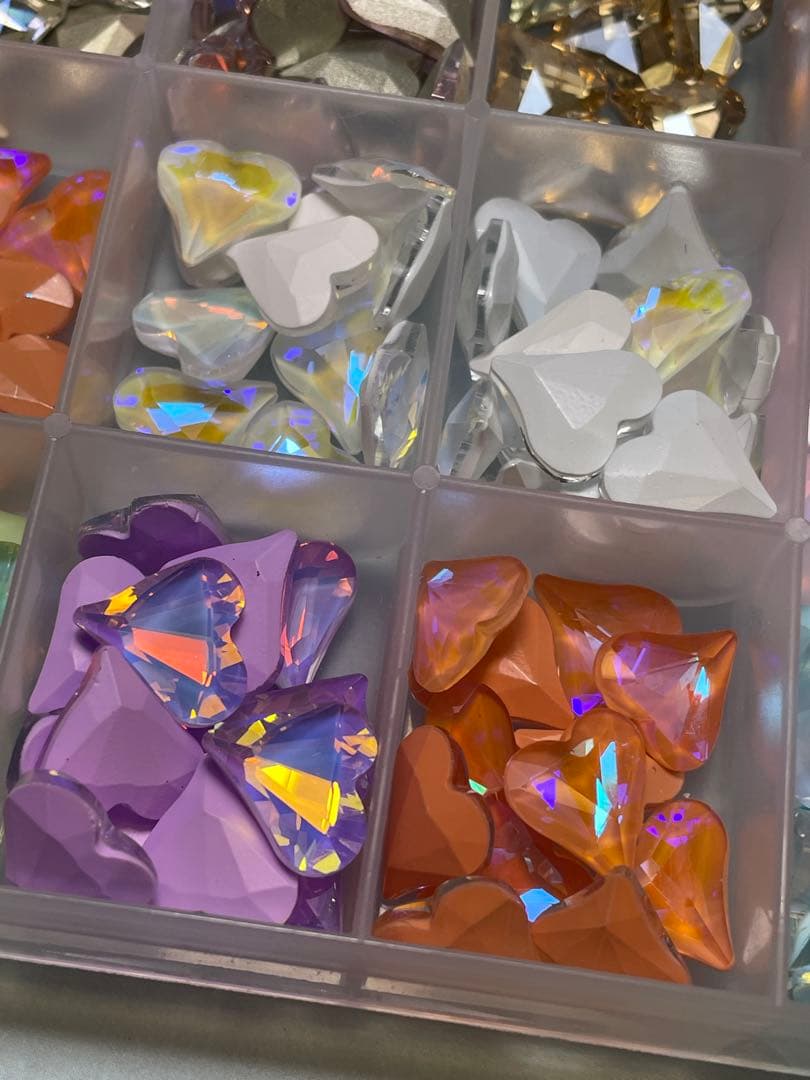 【5万相当】ネイルパーツセット 変形ハート大量