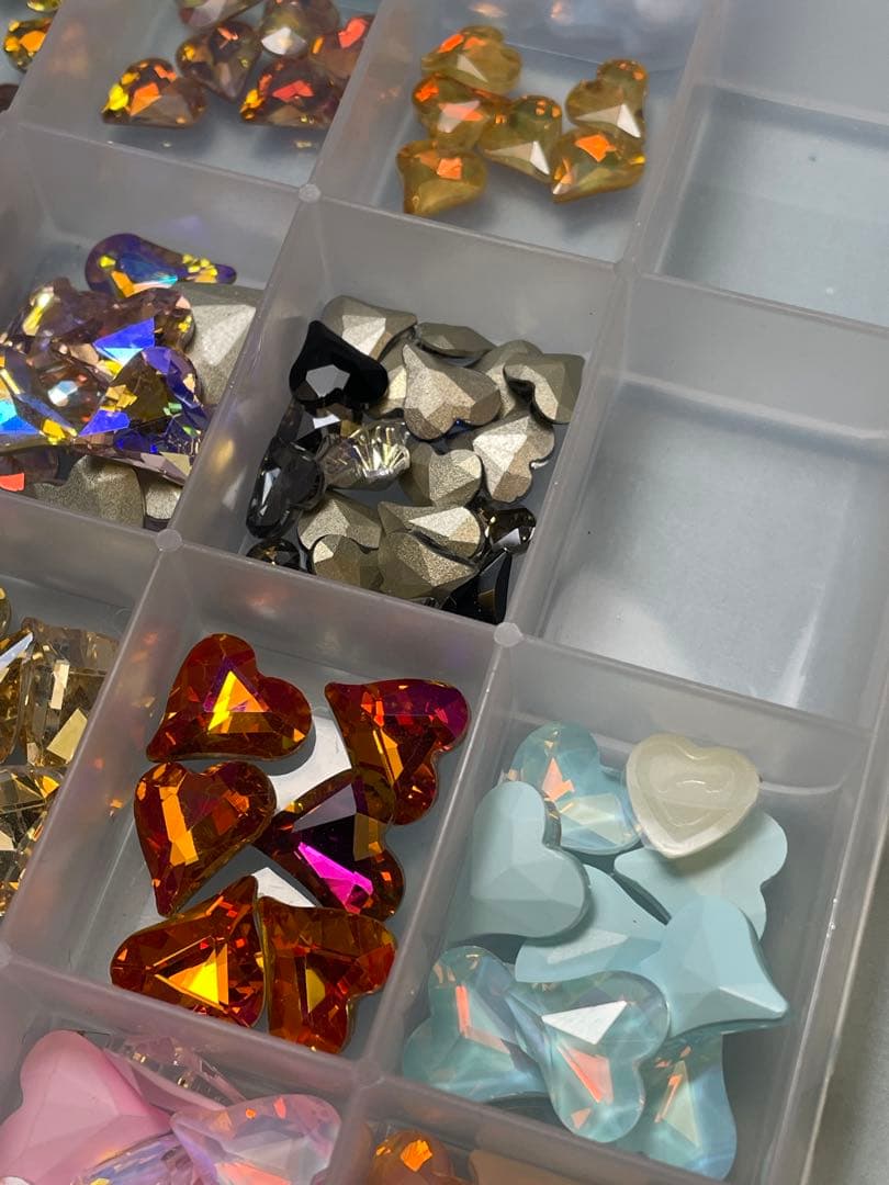 【5万相当】ネイルパーツセット 変形ハート大量
