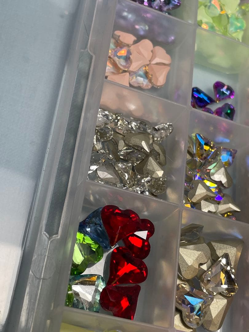 【5万相当】ネイルパーツセット 変形ハート大量