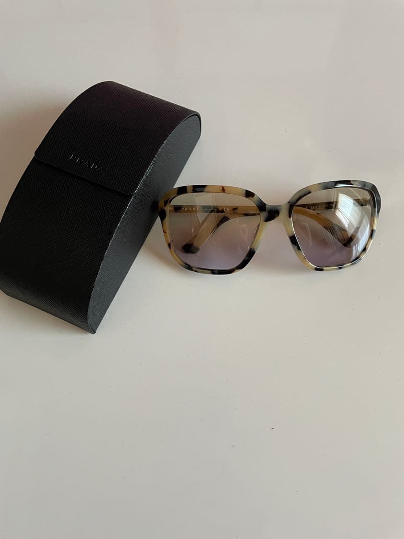 【最終価格】【新品】PRADA プラダ ベージュべっ甲フレームサングラス