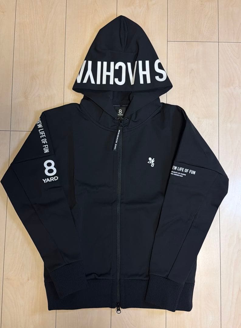 【完売品】8yards Tagline BIG HOODIE パーカー　ブラック