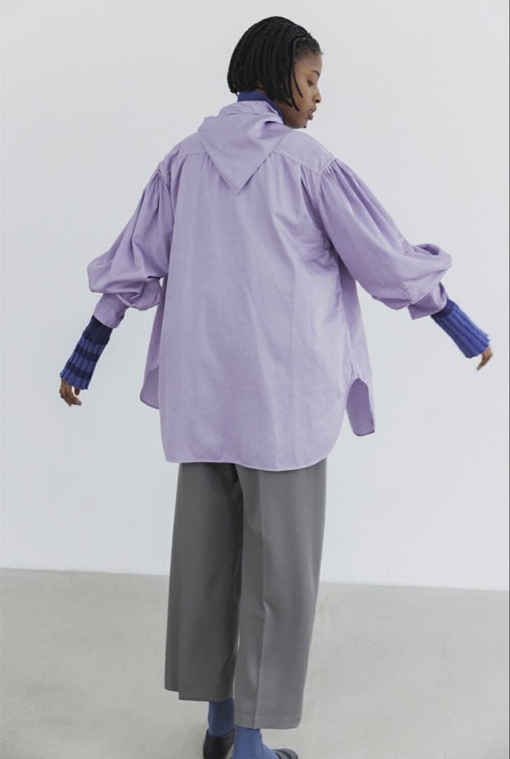 JoICEADDEDウォッシュド サテンシャツ