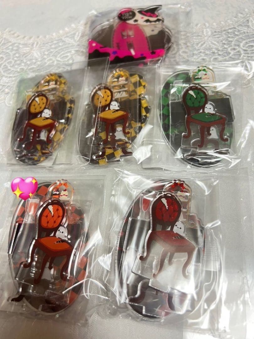 フクヤ　アクリルフレーム アクリルパーツ 缶バッジスタンド キャラ福くじ