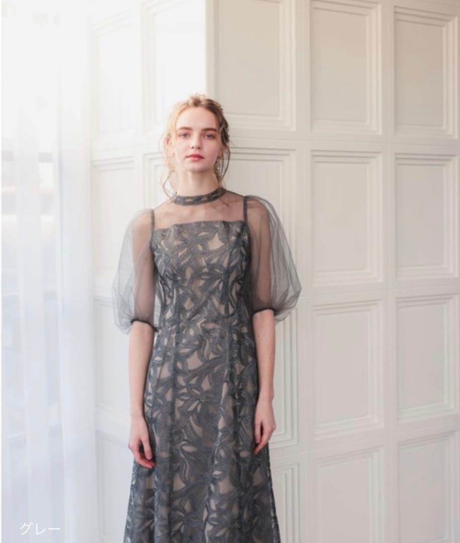 2★新品タグ付き★ドリードール　バルーンスリーブオリジナル柄ドレス