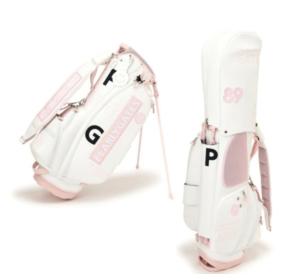PEARLY GATES ゴルフバッグ 89 ホワイト・ピンク