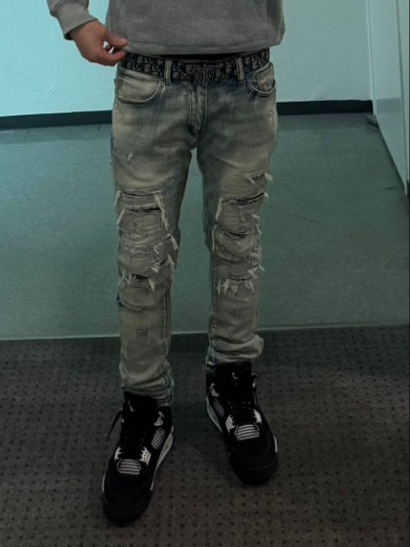 パンツ mnml X165 PAISLEY STRETCH DENIM 32