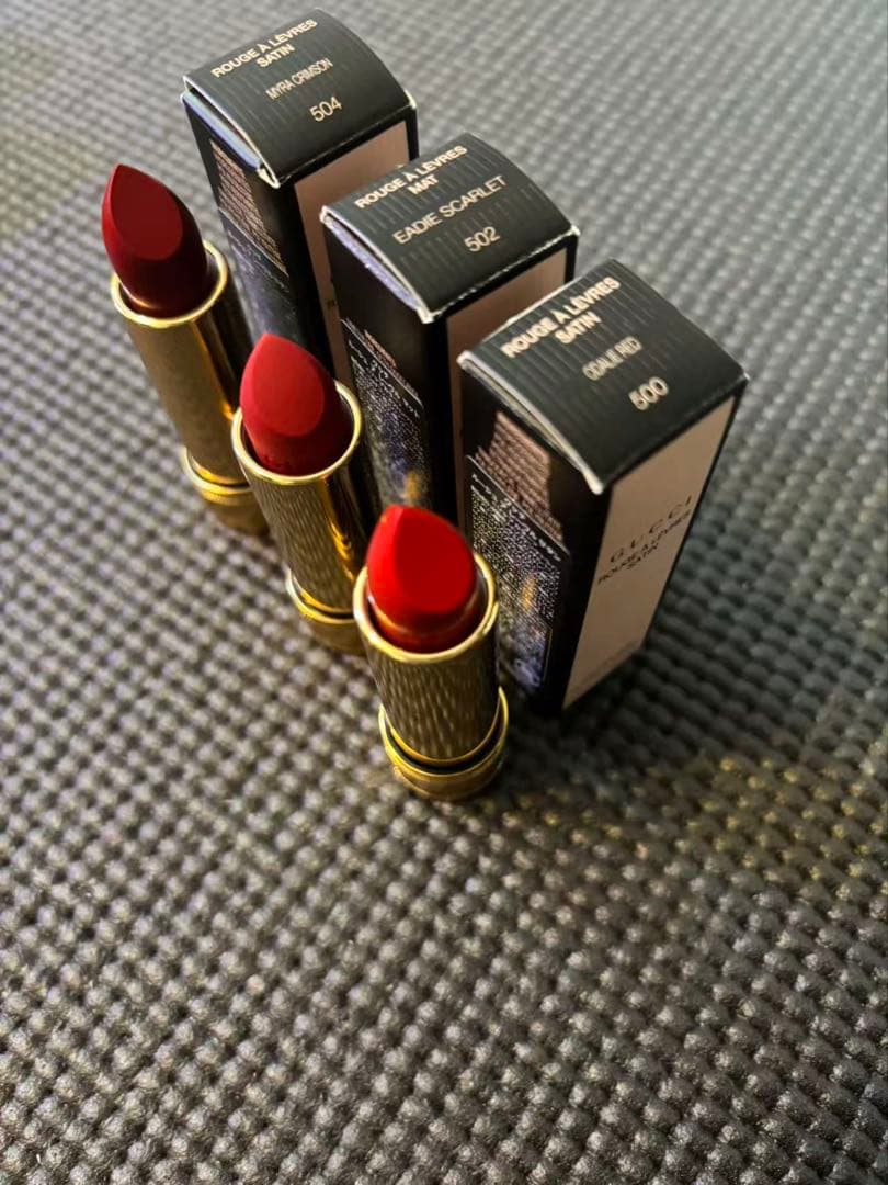 GUCCIルージュ ア レヴル サテン 3本セット