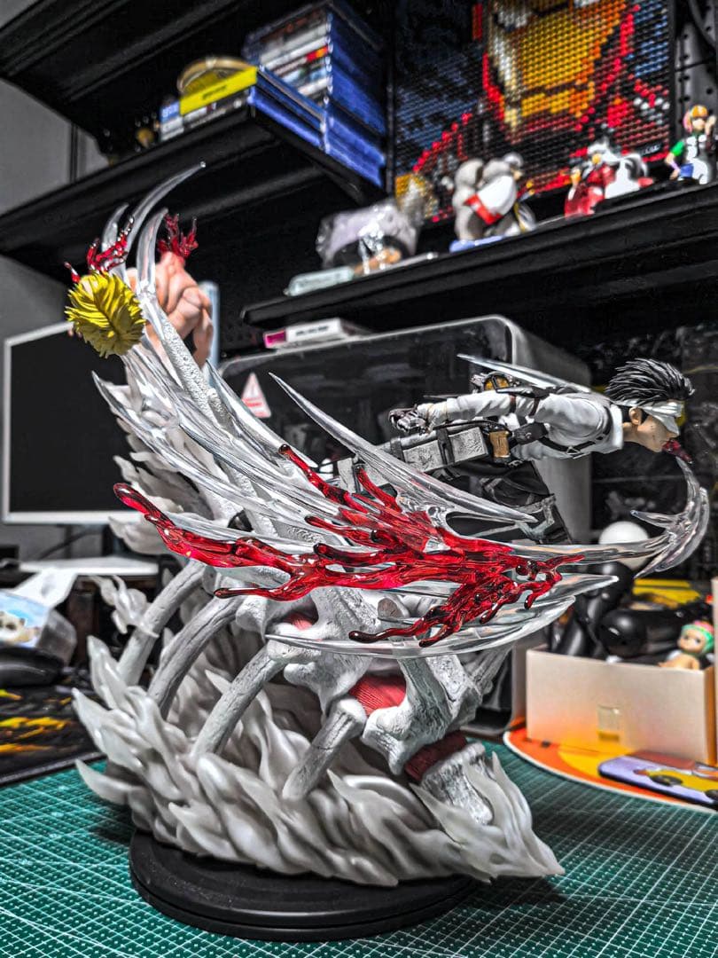 進撃の巨人 調査兵団 兵長 リヴァイ ガレージキット フィギュア 塗装済み