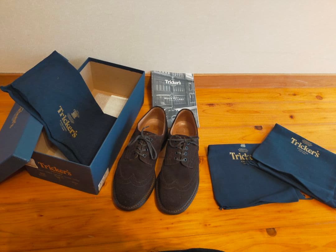 Tricker's バートン　スエードウィングチップ　7-5