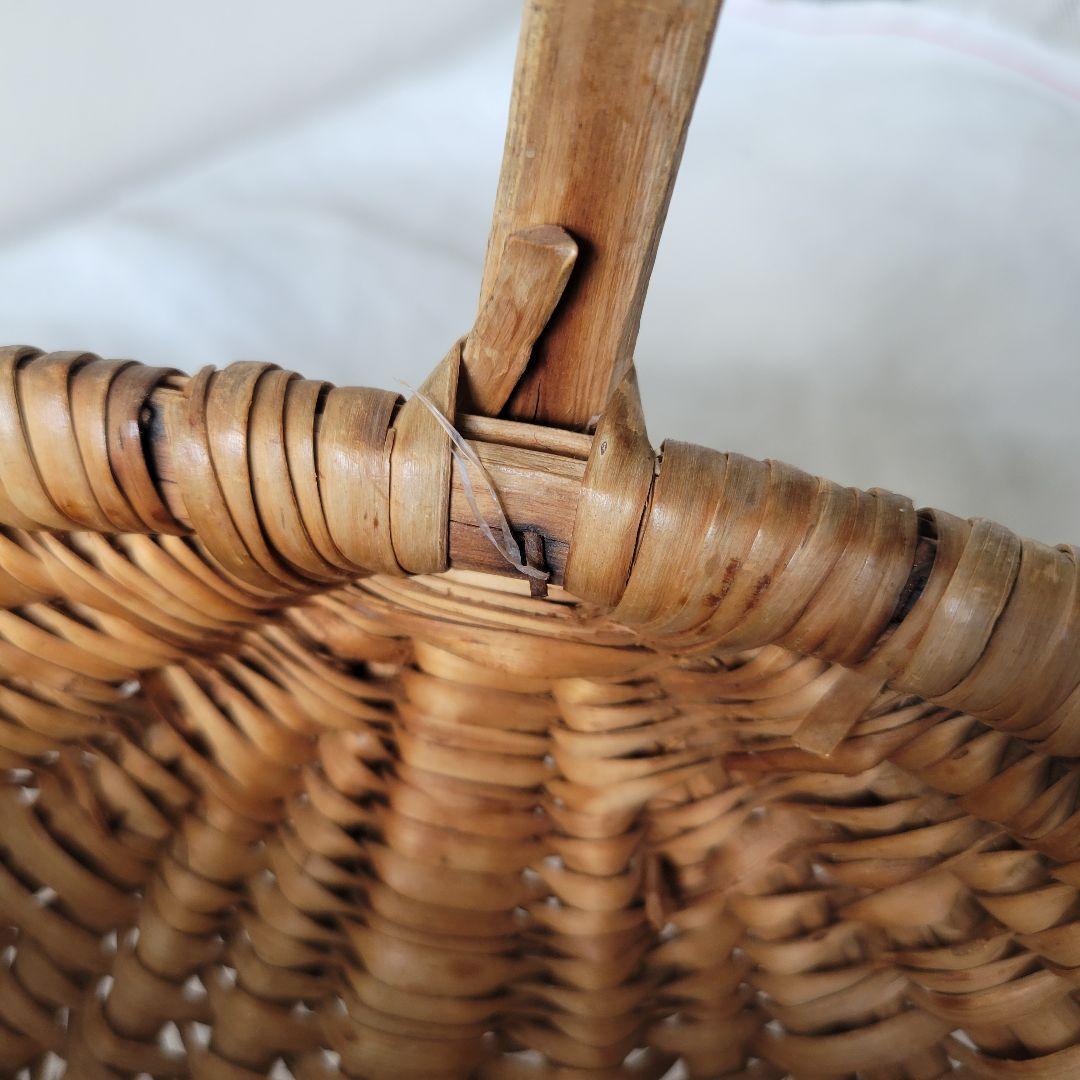 フランス　アンティーク　パニエ　小さめ　ピーナッツ