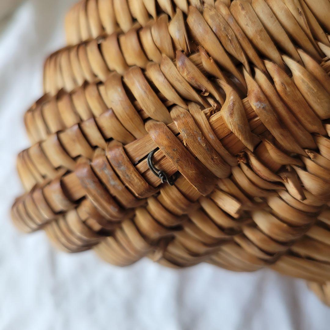 フランス　アンティーク　パニエ　小さめ　ピーナッツ