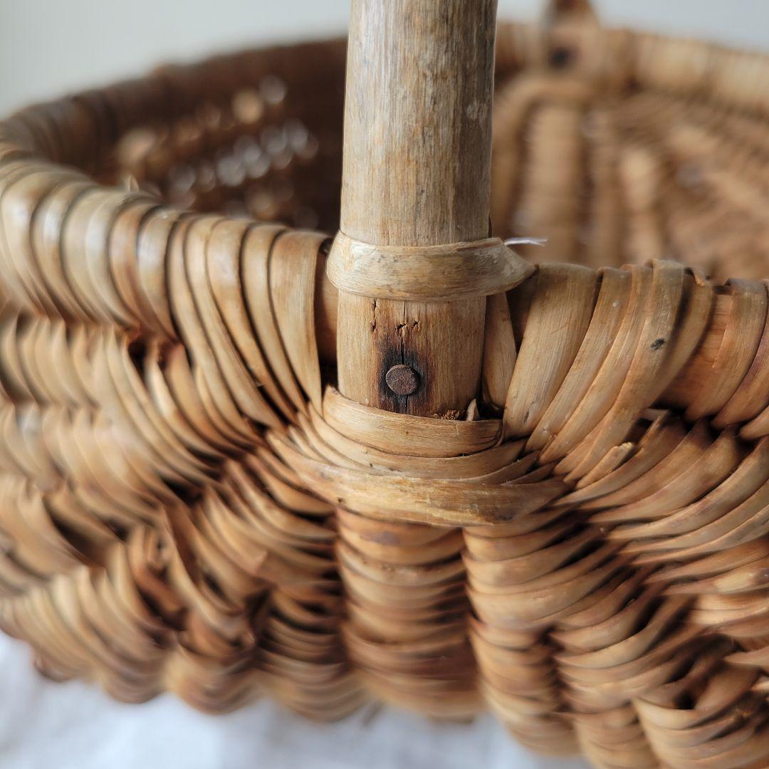 フランス　アンティーク　パニエ　小さめ　ピーナッツ