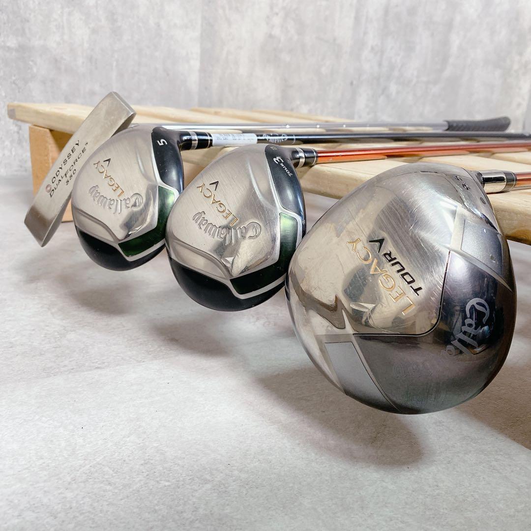 V838 キャロウェイ ゴルフクラブ メンズ フルセット レガシー 白 緑