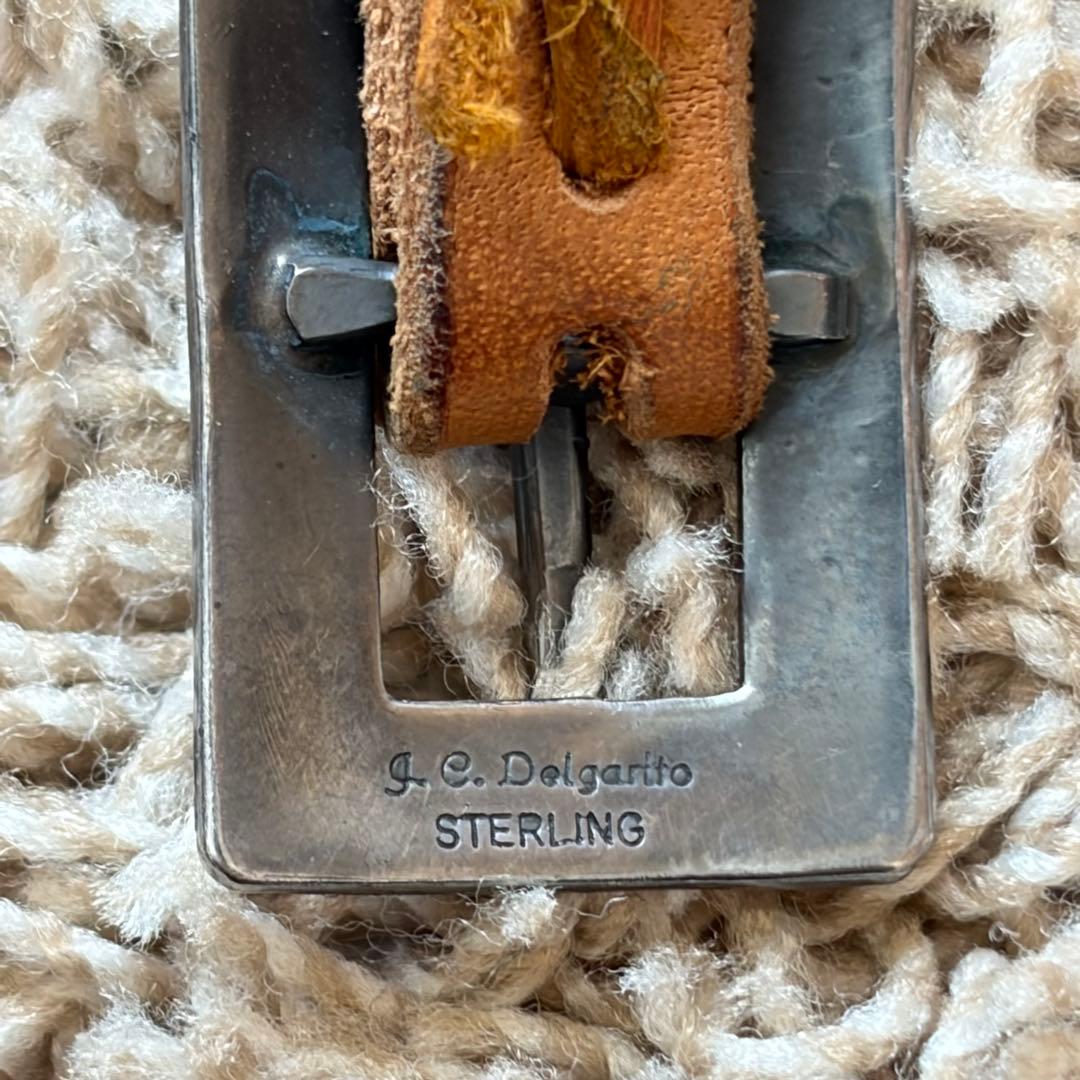 インディアンジュエリー　ナバホ族　Navajo レザー ベルト